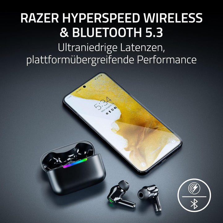 Razer Hammerhead V3 X HyperSpeed - Kabellose Multi-Plattform-Gaming-Ohrhörer - HyperSpeed Wireless &