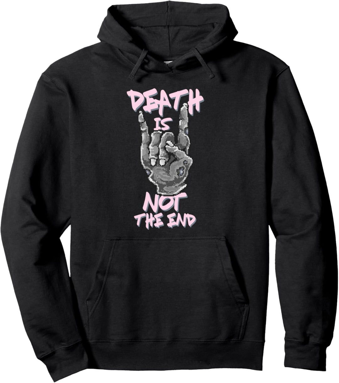 Der Tod ist nicht das Ende 8bit Zombie Pastel Goth Pullover Hoodie