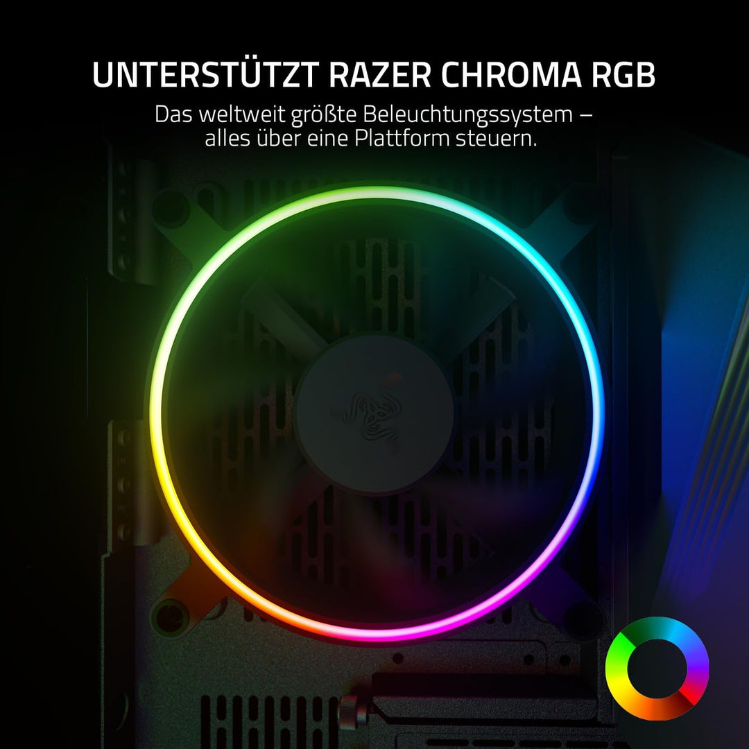 Razer Kunai Chroma - aRGB-PC-Hochleistungslüfter (Leise, leistungsstarke, Bis zu 8 Lüfter anschliess