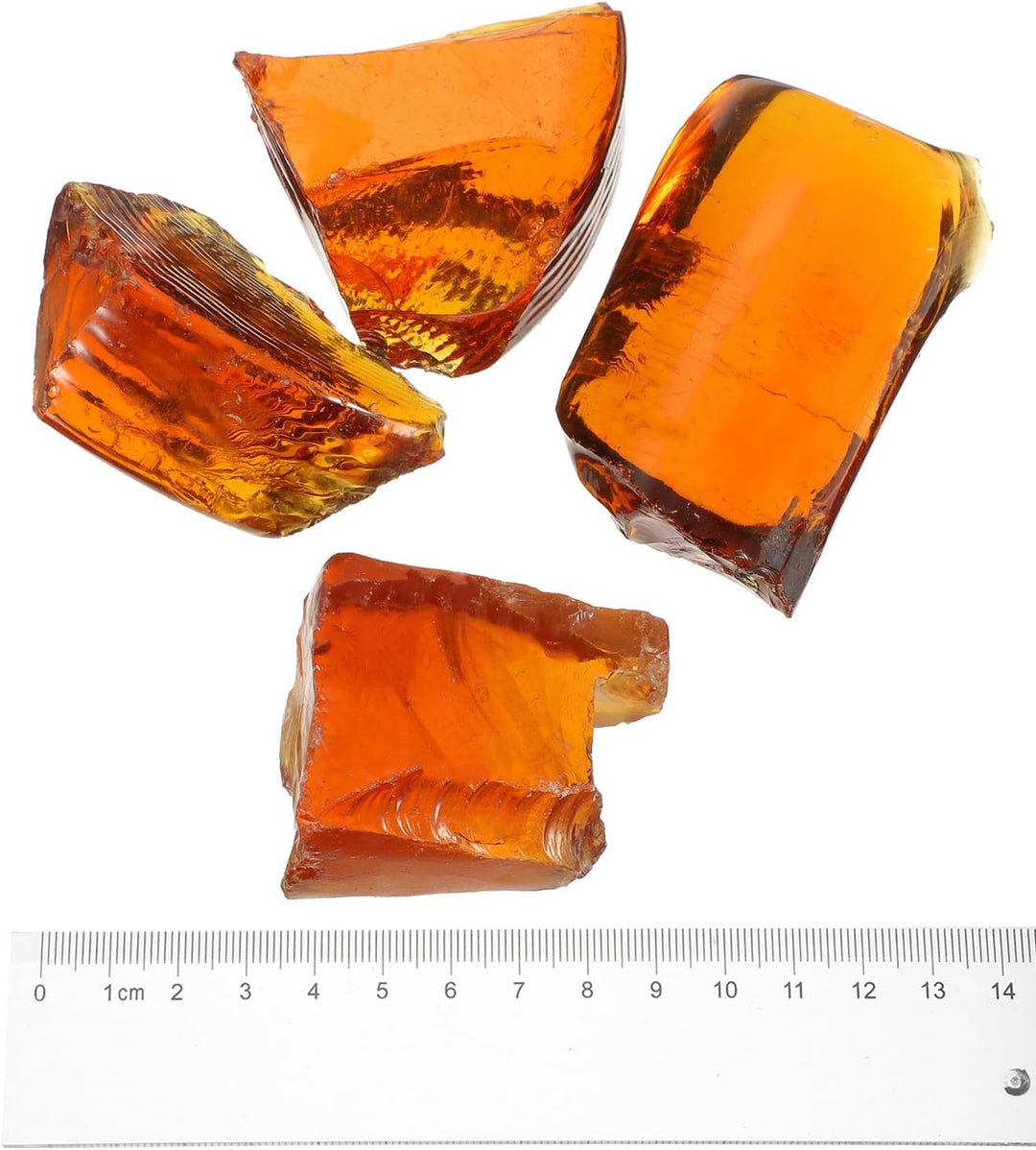 QUARKZMAN Feuerglas für Feuerstelle, 5-8cm(2"-3.1") Hochglanzreflektierende Glassteine für natürlich