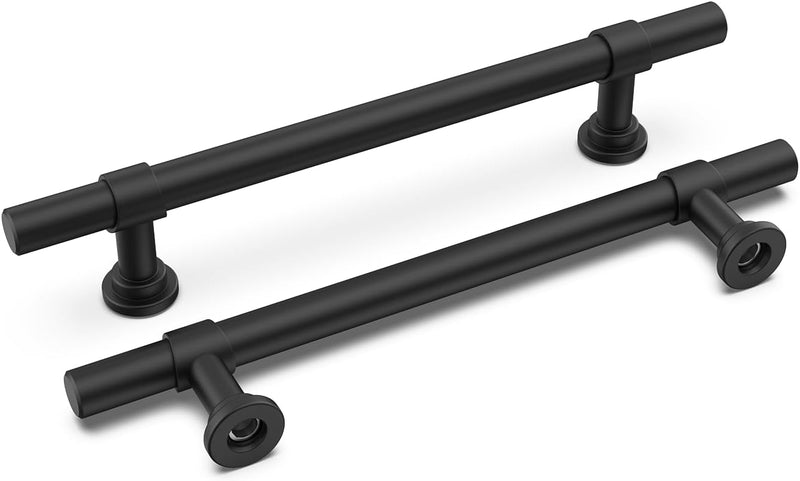 LONTAN 15 Stück Küchengriffe Schwarz Möbelgriffe Schwarz 128mm lochabstand Schrankgriffe Schwarz Gri