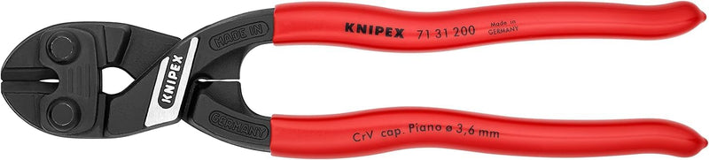 Knipex CoBolt® Kompakt-Bolzenschneider schwarz atramentiert, mit Kunststoff überzogen 200 mm 71 31 2