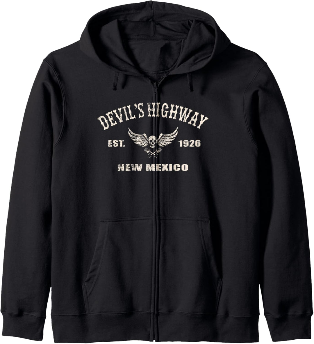 Devil's Highway New Mexico Motorrad Biker Ride Trail Kapuzenjacke