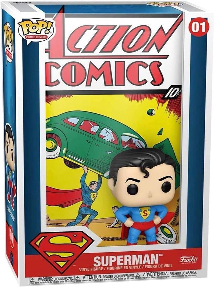 Funko Pop! Vinyl Cover: DC-Superman Action Comic - Vinyl-Sammelfigur - Geschenkidee - Offizielle Han