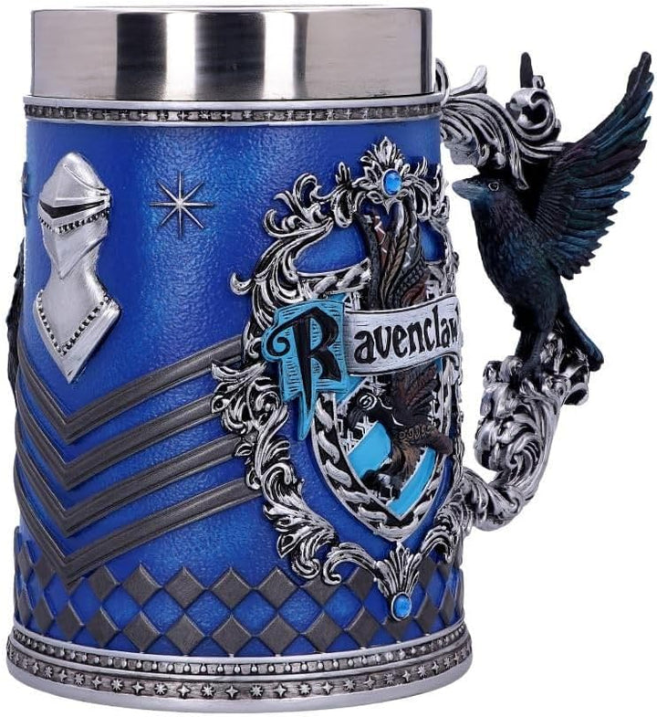 Nemesis Now Harry Potter Ravenclaw Hogwarts House Collectable Tankard, Kunstharz, Blau, Silber, 1.25