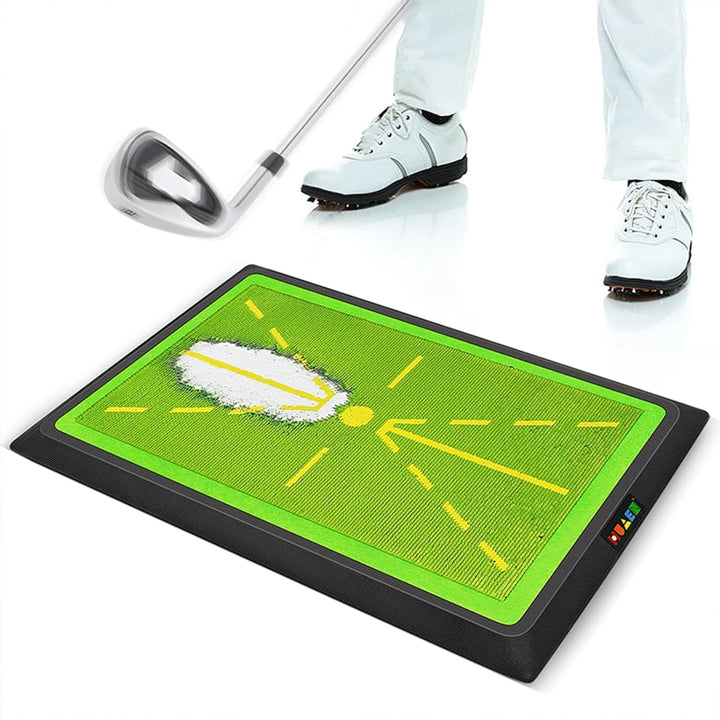 SWINGTEK Golfschwungmatte, robustes Pitchgabelbrett, 30,5 x 43,2 cm, Golf-Trainingsmatte für Schwung