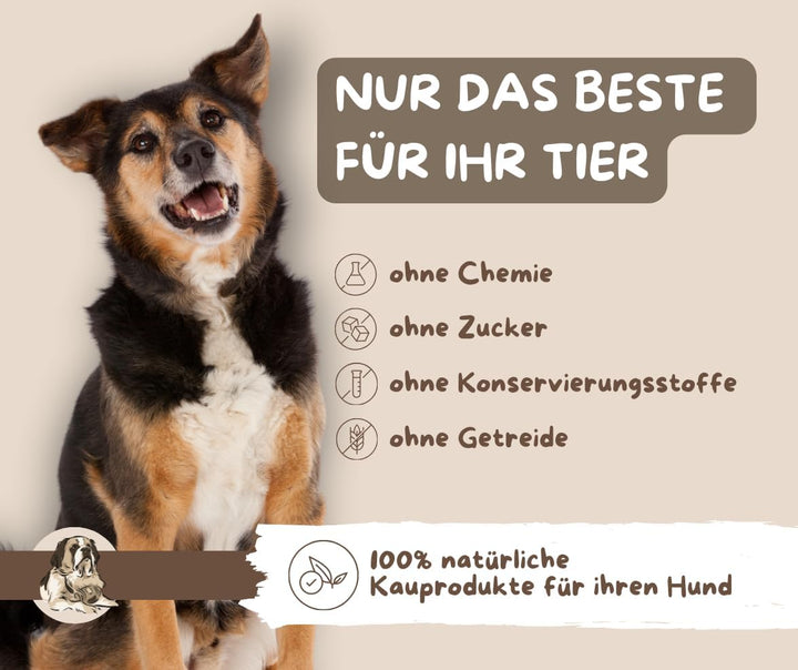 Warnicks Tierfutterservice Rinderstrossen Luftröhre Strosse 12-15 cm Stücke (2 x 1KG) 1 kg (2er Pack