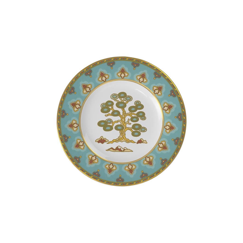 Villeroy & Boch Brotteller, Porzellan, Weiss/Blau