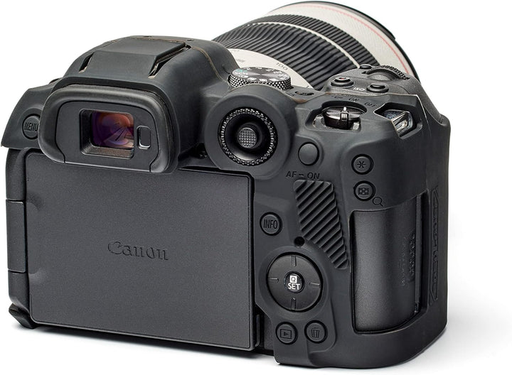 easyCover - Silikon Kameratasche - Schutz für Ihre Kamera - Canon R7 - Schwarz Black, Black