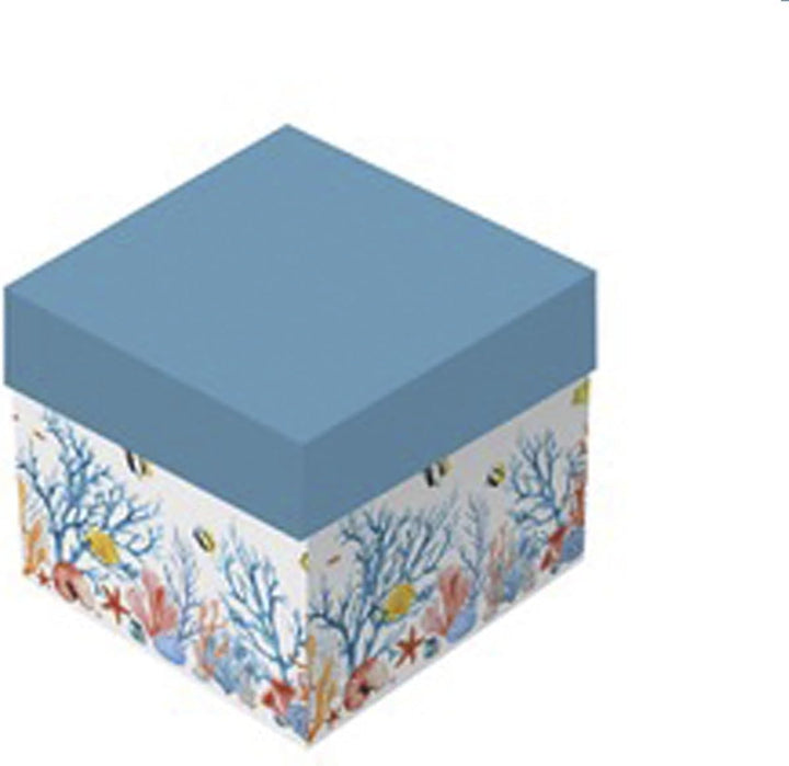 Set Teiera e Tazza a Tema Marino 13.6 cm in Porcellana d'Autore Nàvel con Gift Box Idea Regalo Bombo