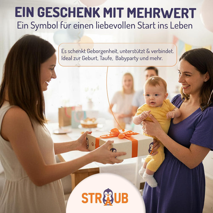STRAUB Baby Spielset – Pädagogisch entwickeltes Lernspielzeug-Set – Beissring, Greifring, Greiffigur