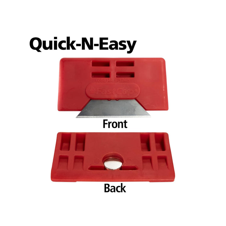Quad-Trimmer mit Wolframkarbid-Klingen. Rot, Rot