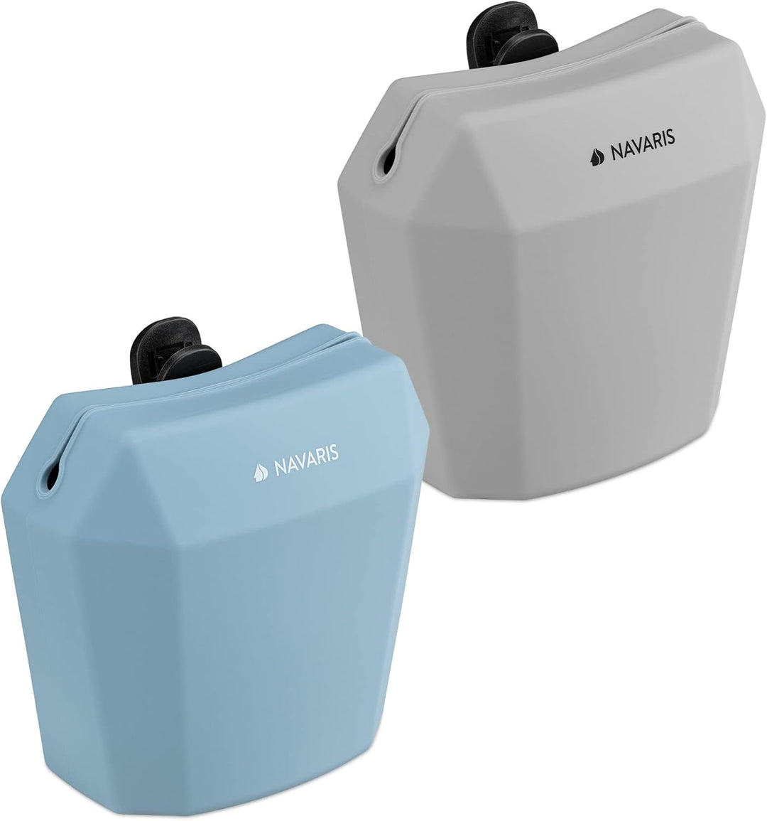 Navaris 2X Hunde Futterbeutel aus Silikon - Snackbeutel mit Clip - Leckerlibeutel Futtertasche Tasch