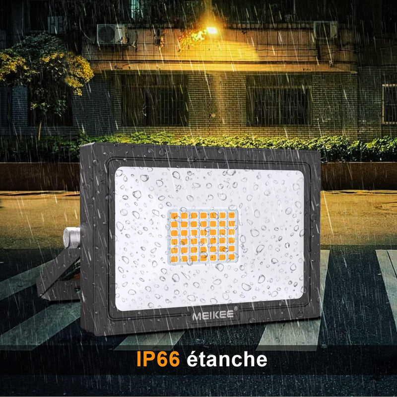 MEIKEE LED-Strahler 35W (2 Stück) Warmweiss, Warmweiss
