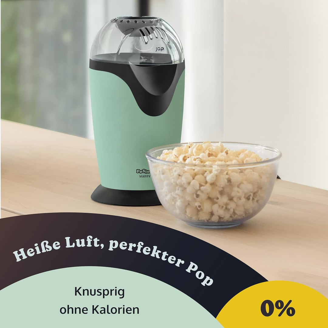 JAP Happy Pops Popcornmaschine - Retro Popcorn maker - Popcornmaschine für zuhause - 2 bis 3 Persone