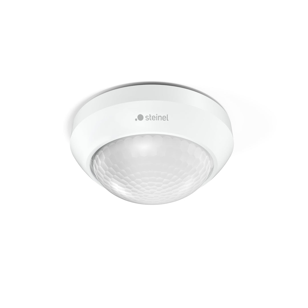 Steinel Bewegungsmelder IS 360-3 weiss, 2000 W Schaltlast, 360° PIR Sensor, 12 m Reichweite, LED gee