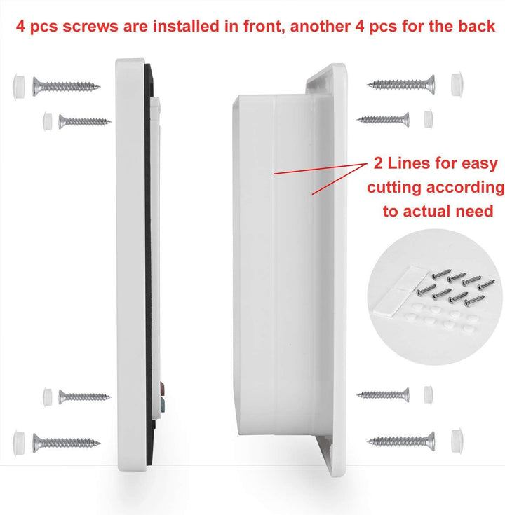 Ycozy Mittel Katzentür Aussengrösse 19.7 x 19cm 4 Wege Verriegelung Indoor Haustier Tür für Innen Au