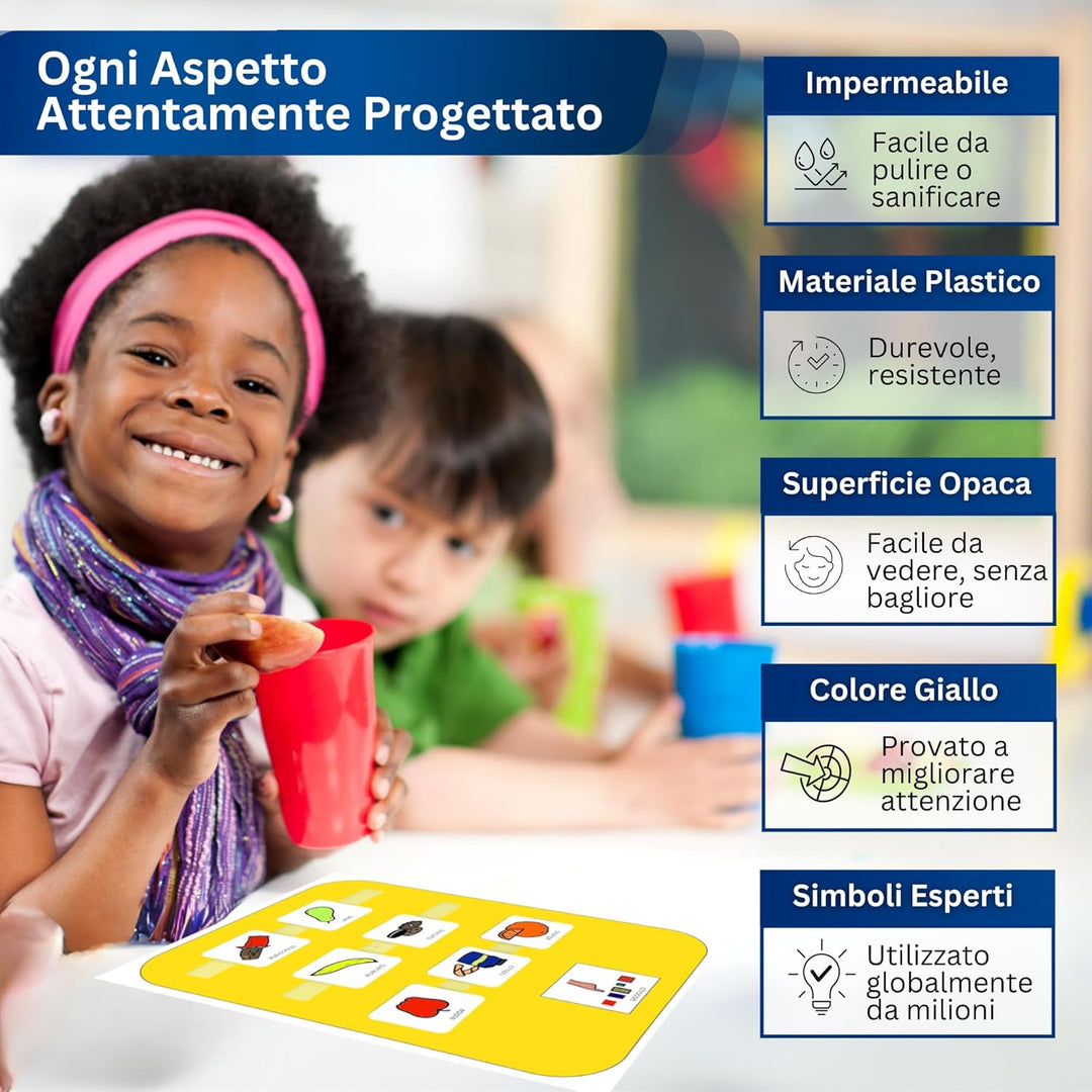 Autism Supplies And Developments Snack- und Getränke Auswahlboard (Italienisch), Italienisch