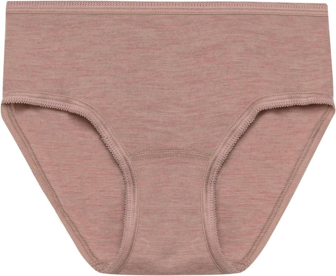 Dilling Midi Slip aus 100% natürlicher Merinowolle für Damen 34 Blusher-melange, 34 Blusher-melange