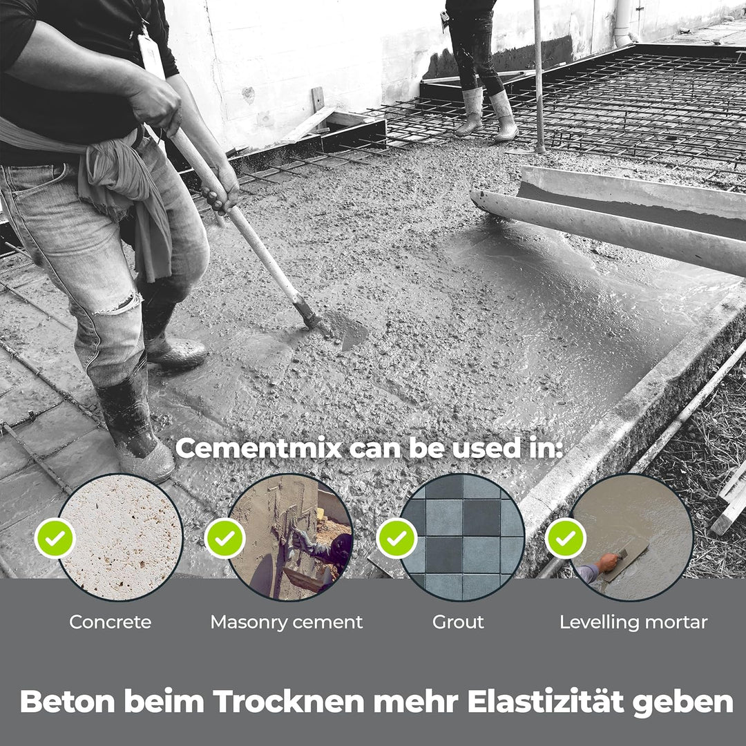 Ecoform Zementmix - Betondichtmittel für WU Beton - flüssigkeitsdichten Beton - Frostschutz & wasser