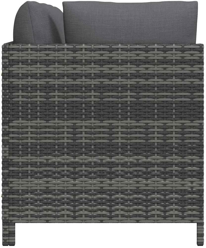 vidaXL Gartensofa 3-Sitzer mit Kissen Ecksofa Mittelsofa Sofa Lounge Gartenset Gartenmöbel Garten Ga