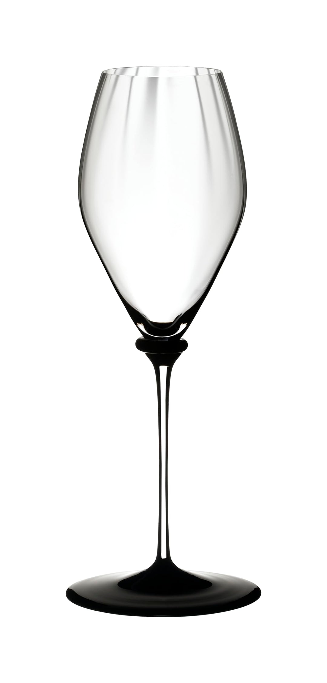 Riedel Fatto A Mano Performance Champagnerglas 368 ml, schwarzer Boden Champagner, schwarzer Boden,