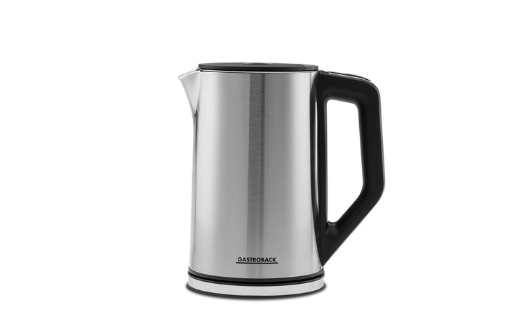 Gastroback 42436 Design Wasserkocher Cool Touch, doppelwandiger Edelstahl-Behälter 1,5 Liter, 2.200