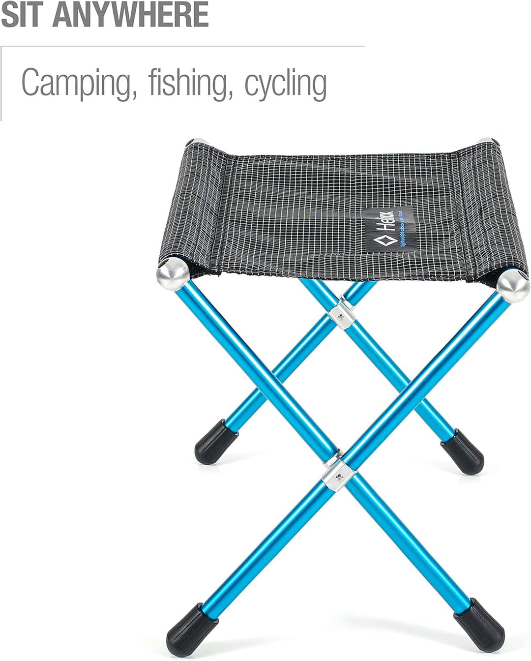 Helinox Speed Stool | Ultraleichter, Faltbarer, verstaubarer, tragbarer Hocker für Camping, Rucksack