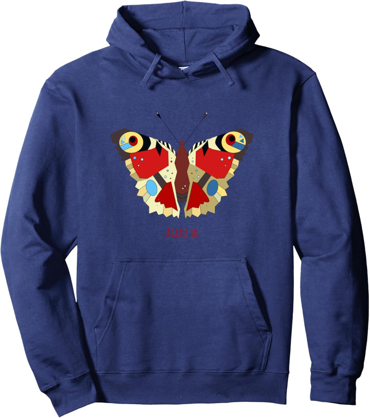 Tagpfauenauge Schmetterling Illustration Pullover Hoodie