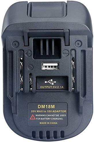TPDL Adapter für Dewalt 18V Akku zu Geeignet für Makita Werkzeuge, und für Milwaukee M18 Li-Ion Akku