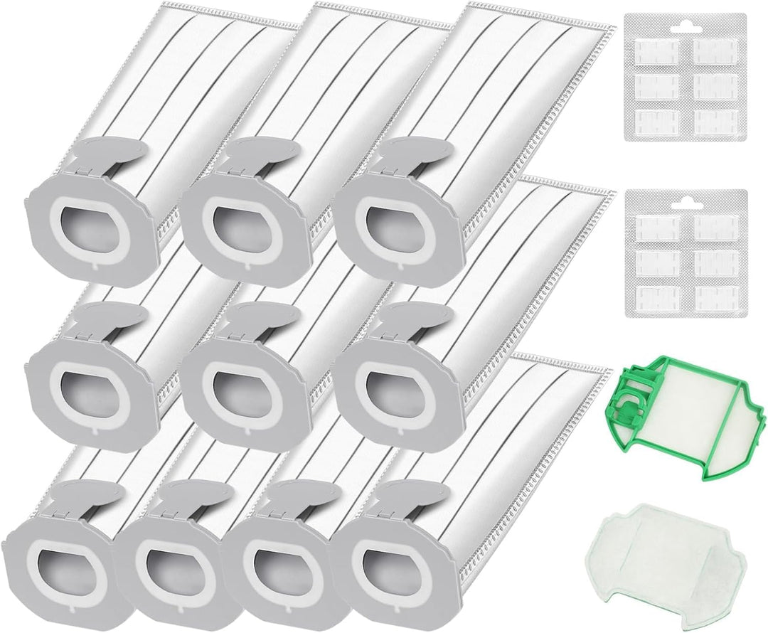 10 Staubsaugerbeutel für Vorwerk Kobold VK7 FP7 mit 2 Filter, Vorwerk Akkusauger VK7 Staubsaugerbeut