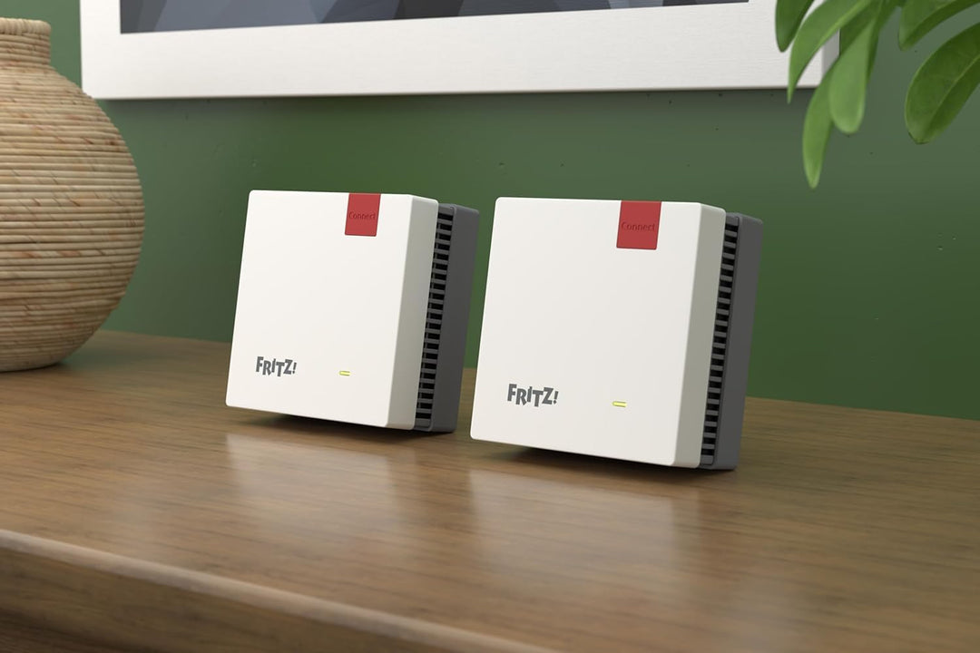 FRITZ! Mesh Set 1700 2er Set | Schnelles WLAN mit bis zu 3.600 Mbit/s | 3-5 Räume WLAN-Abdeckung | I