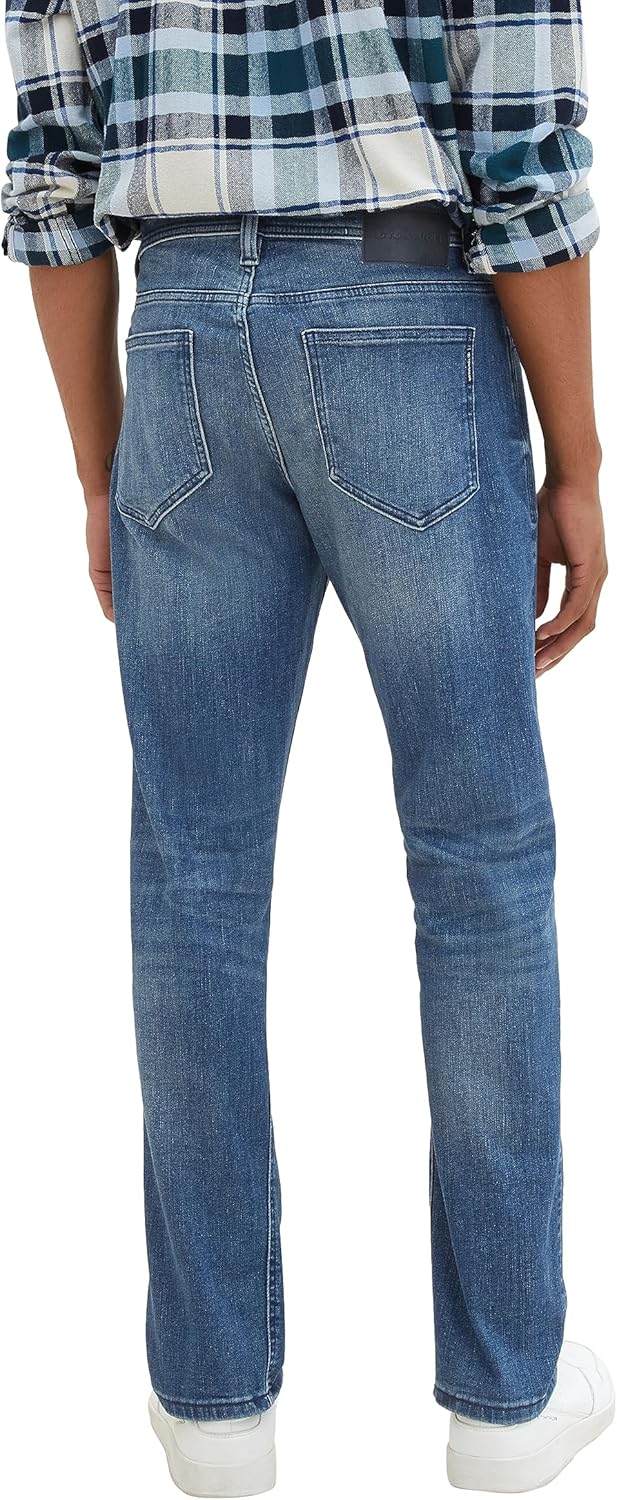 TOM TAILOR Herren THERMOLITE® Regular Tapered Fit Jeans 30W / 32L 10118 - Used Light Stone Blue Deni