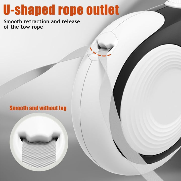 Hunde Rollleine mit LED Licht, 3/5 m Einziehbar Hundeleine, 360° Verwicklungsfrei Ausziehbar Leine m