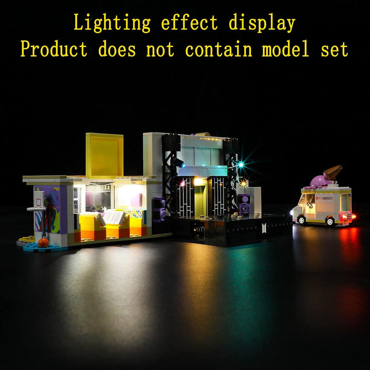 GEAMENT LED Licht-Set Kompatibel mit Lego BTS Dynamite - Beleuchtungsset für Ideas 21339 (Lego Set N