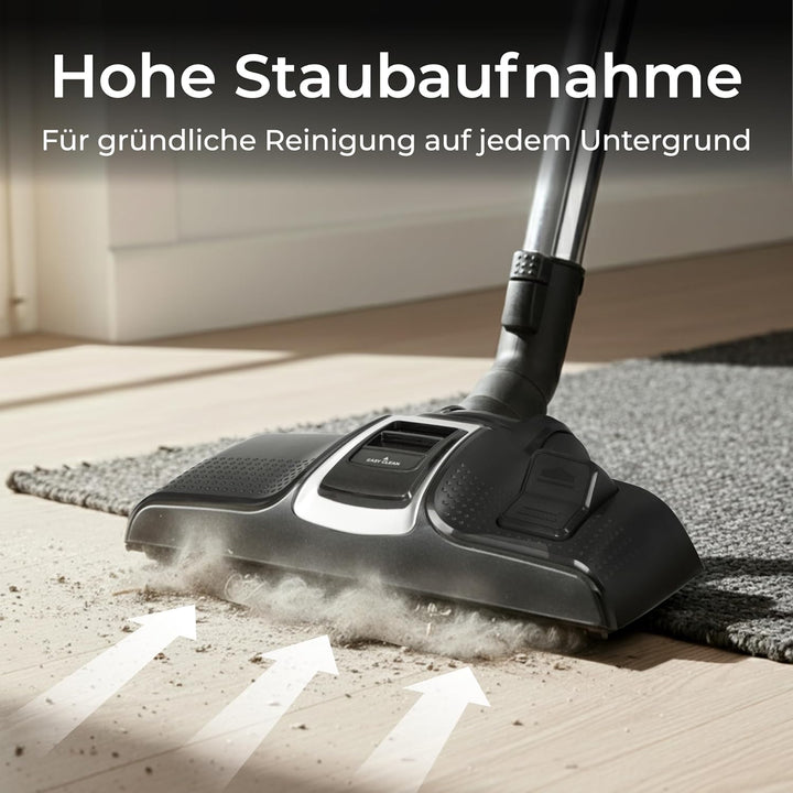 KLAMER Staubsauger Beutellos, Bodenstaubsauger ohne Beutel, Ideal für Haustierbesitzer gegen Tierhaa