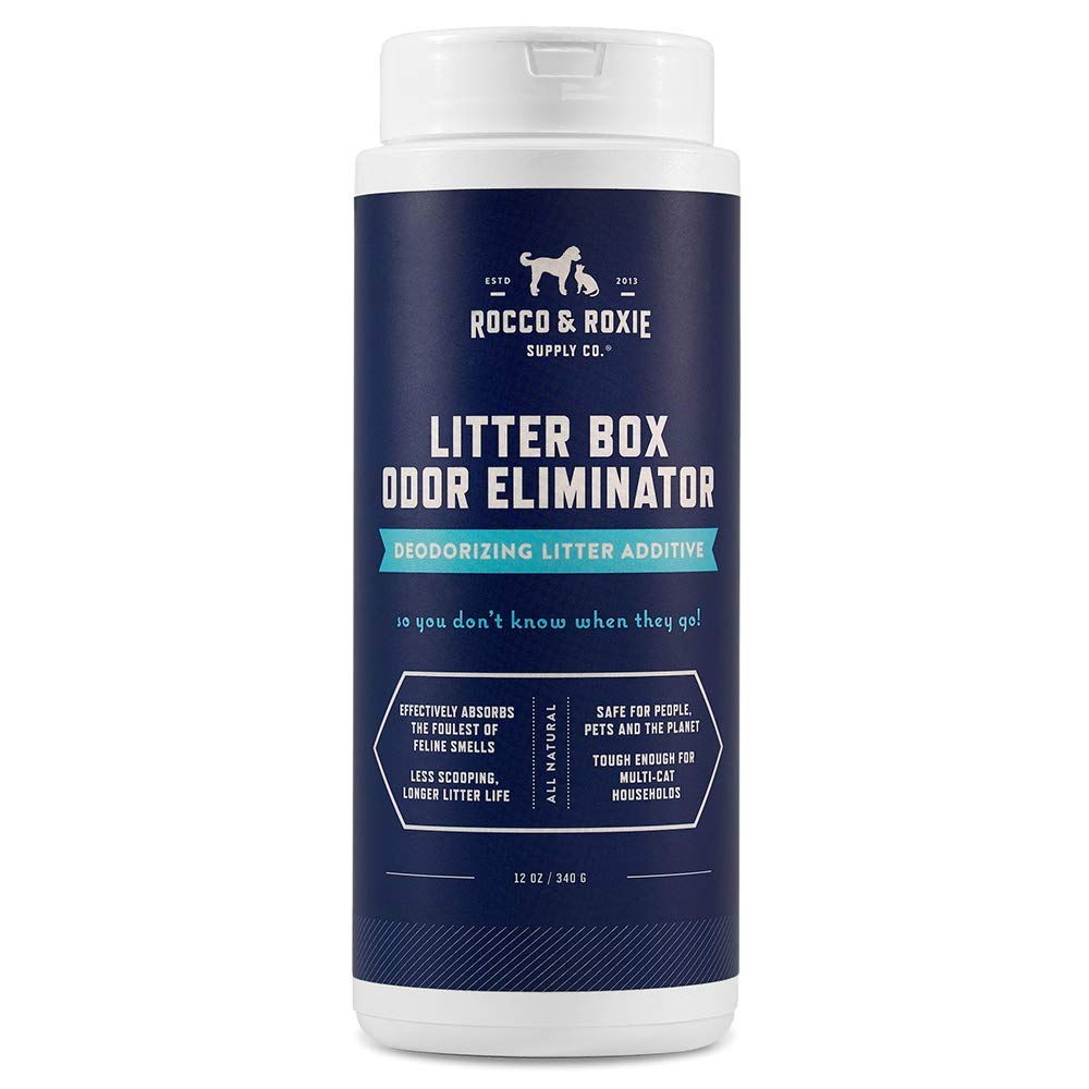 Rocco & Roxie Katzentoilette Geruchsvernichter,Bester natürlicher Urindesodorierer für Katzentoilett