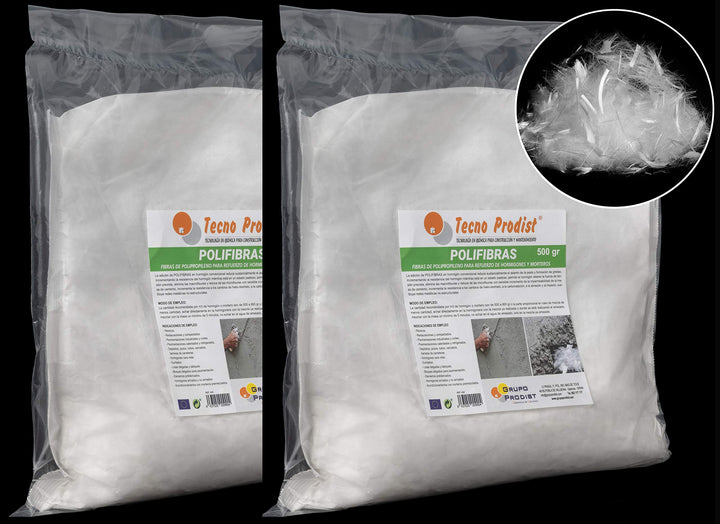 POLYFASERN von Tecno Prodist, Fasern 12 mm für Beton, Mörtel oder Gips - Polypropylen (Pp) - Verstär