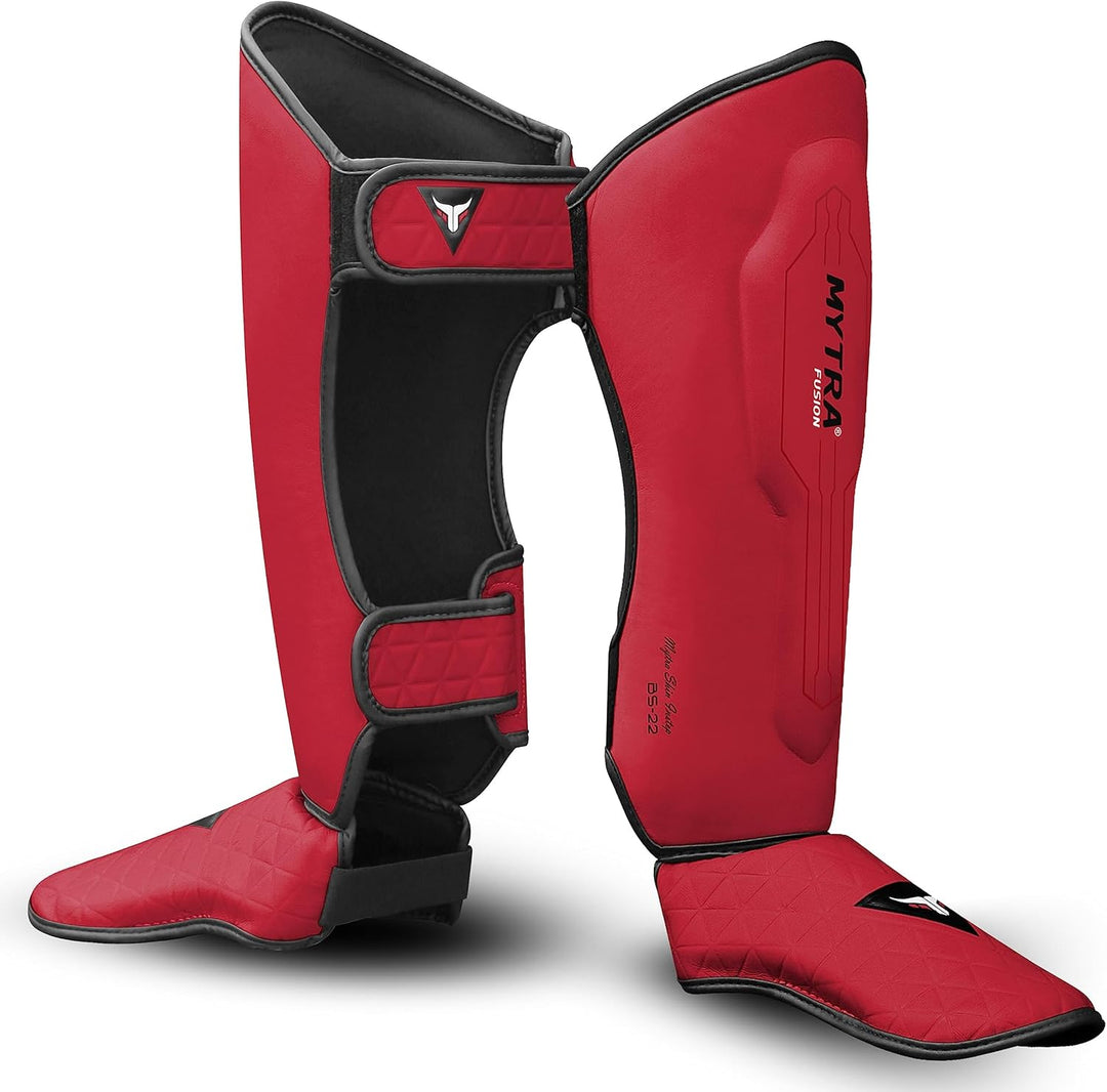 Mytra Fusion schienbeinschoner Kickboxen MMA, Muay Thai Shin Instep Protection schienbeinschoner Für