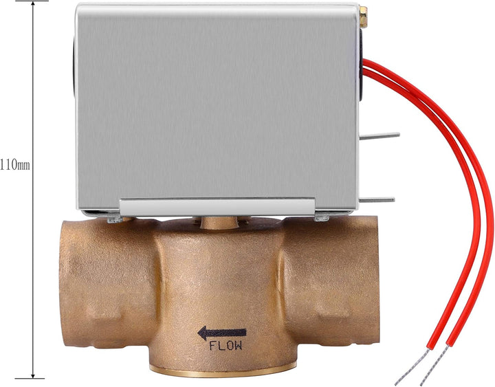 Motorisiertes Ventil 2 Wege Zonenventil 1 Zoll DN25 2 Drähte 220VAC Normalerweise Geschlossen 2 Wege