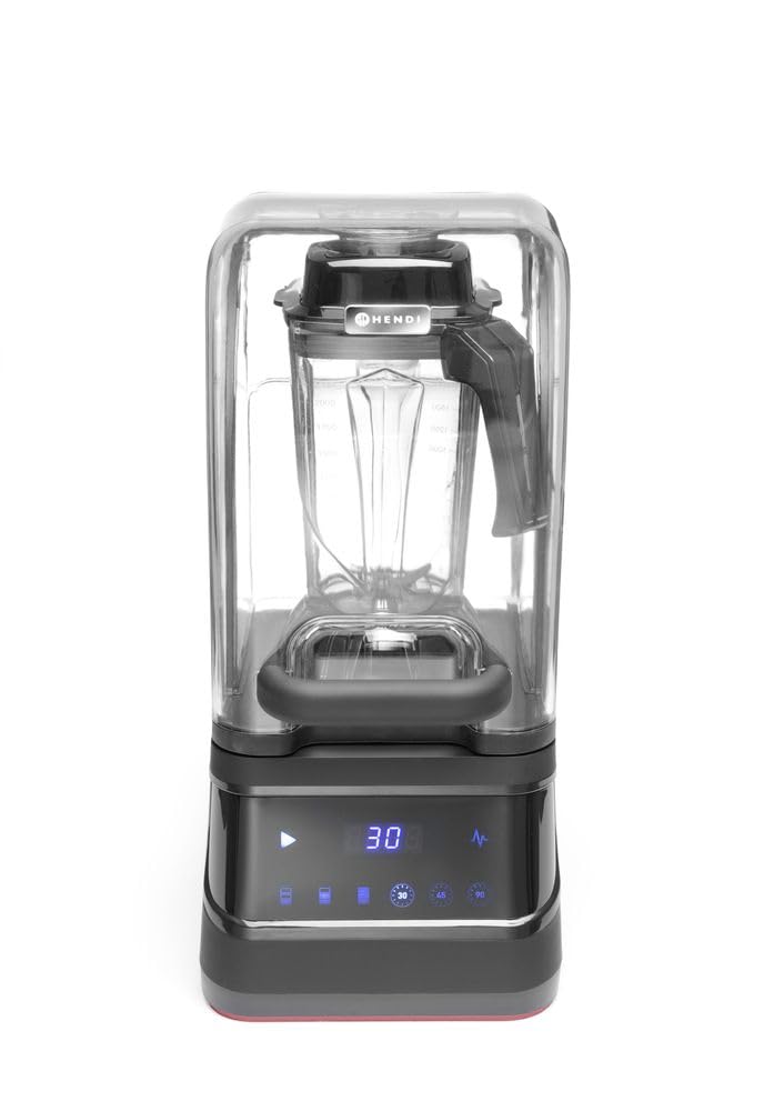 HENDI Standmixer BPA-frei, Touch, mit schalldämmender Schutzhaube, Inkl. 2,5 Liter-Kanne, temperatur