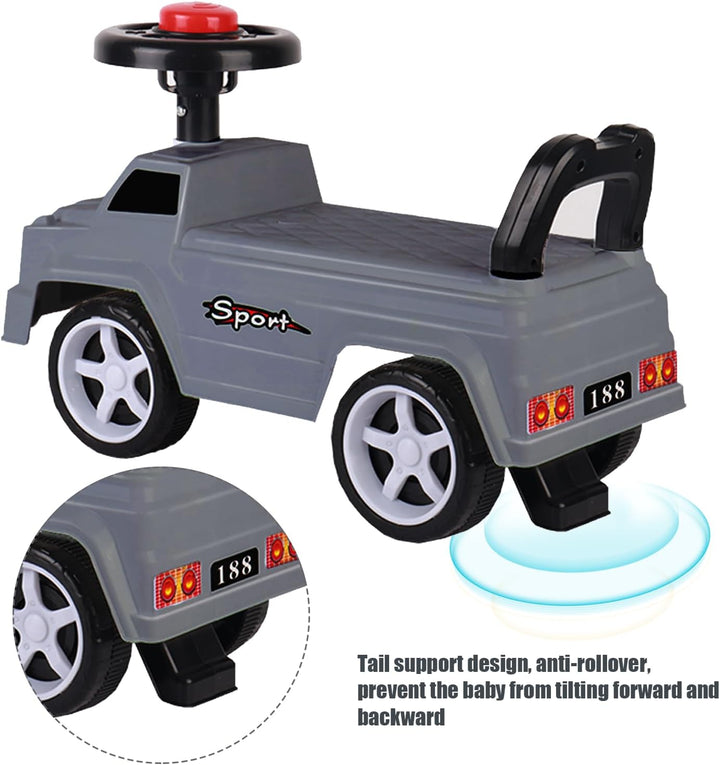 Rutschauto für Kinder, Tragespielzeug zum Schieben, Lauflernhilfe für Kinder, Buggy – Little Auto –