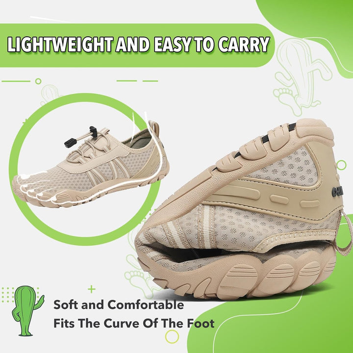 SAGUARO Unisex Barfuss Badeschuhe rutschfeste Barfussschuhe Schnelltrocknende Wasserschuhe mit Drain