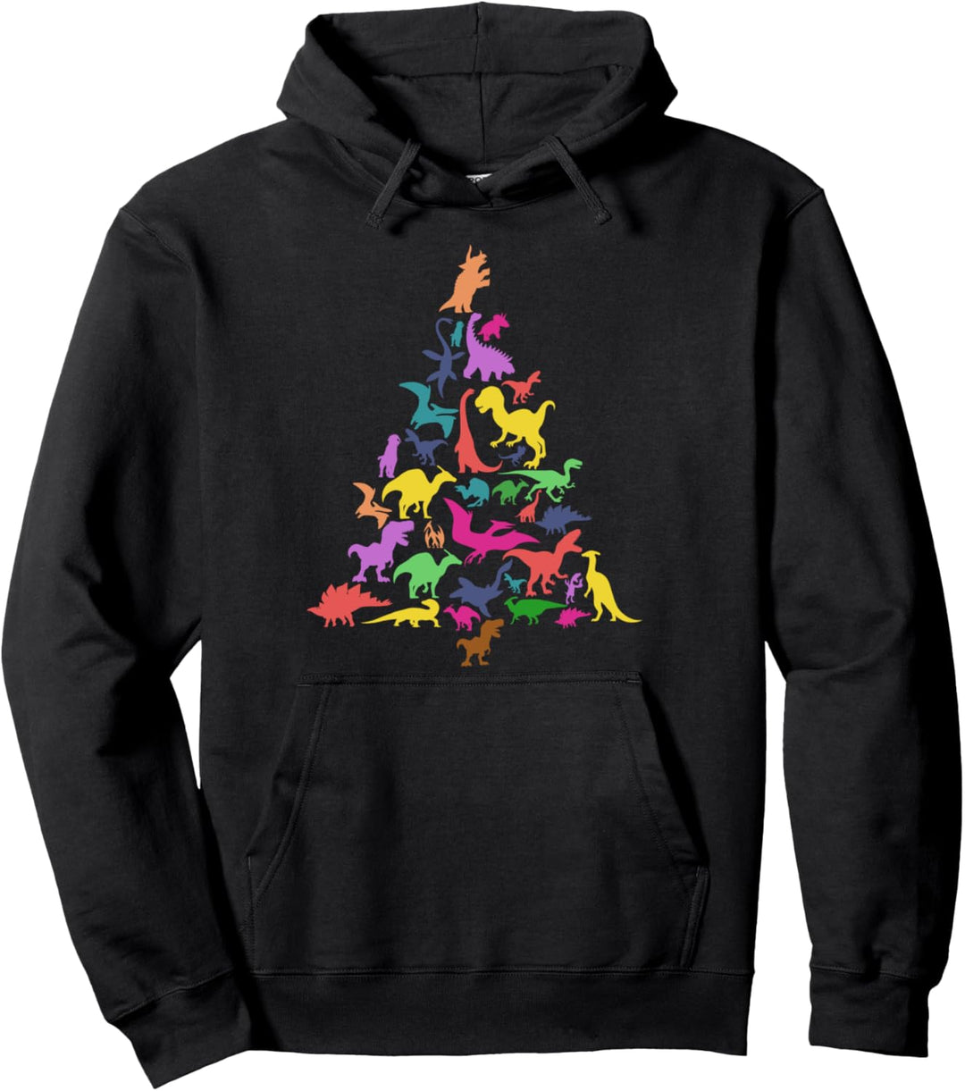 Süsser Paläontologen Xmas Kostüm Dinosaurier Weihnachtsbaum Pullover Hoodie