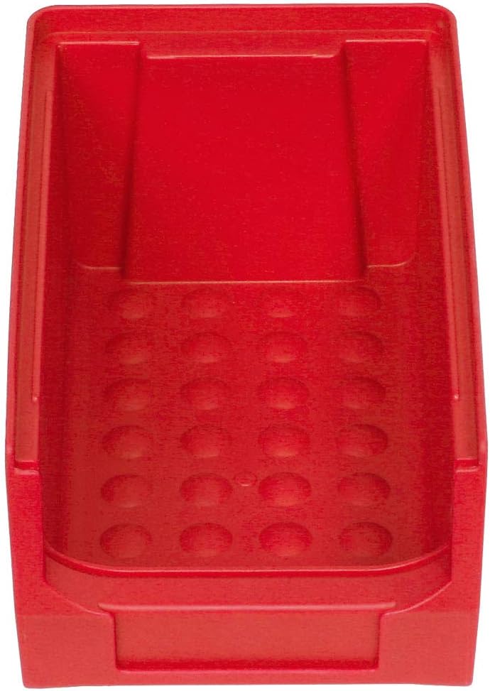 BRB Set - 25x Sichtstapelkästen Profi LB5, rot, Inhalt 0,85 Liter, LxBxH 175x100x75 mm inkl. 3 verz.