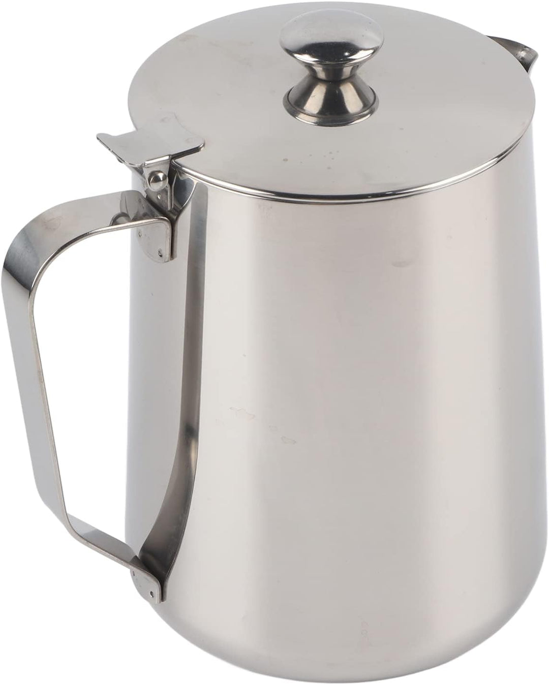 Edelstahl-Kaffeetasse, Milchaufschäumkrug, Krug mit Deckel für Latte Art, 2000 Ml, Kunstbüro, Küche,