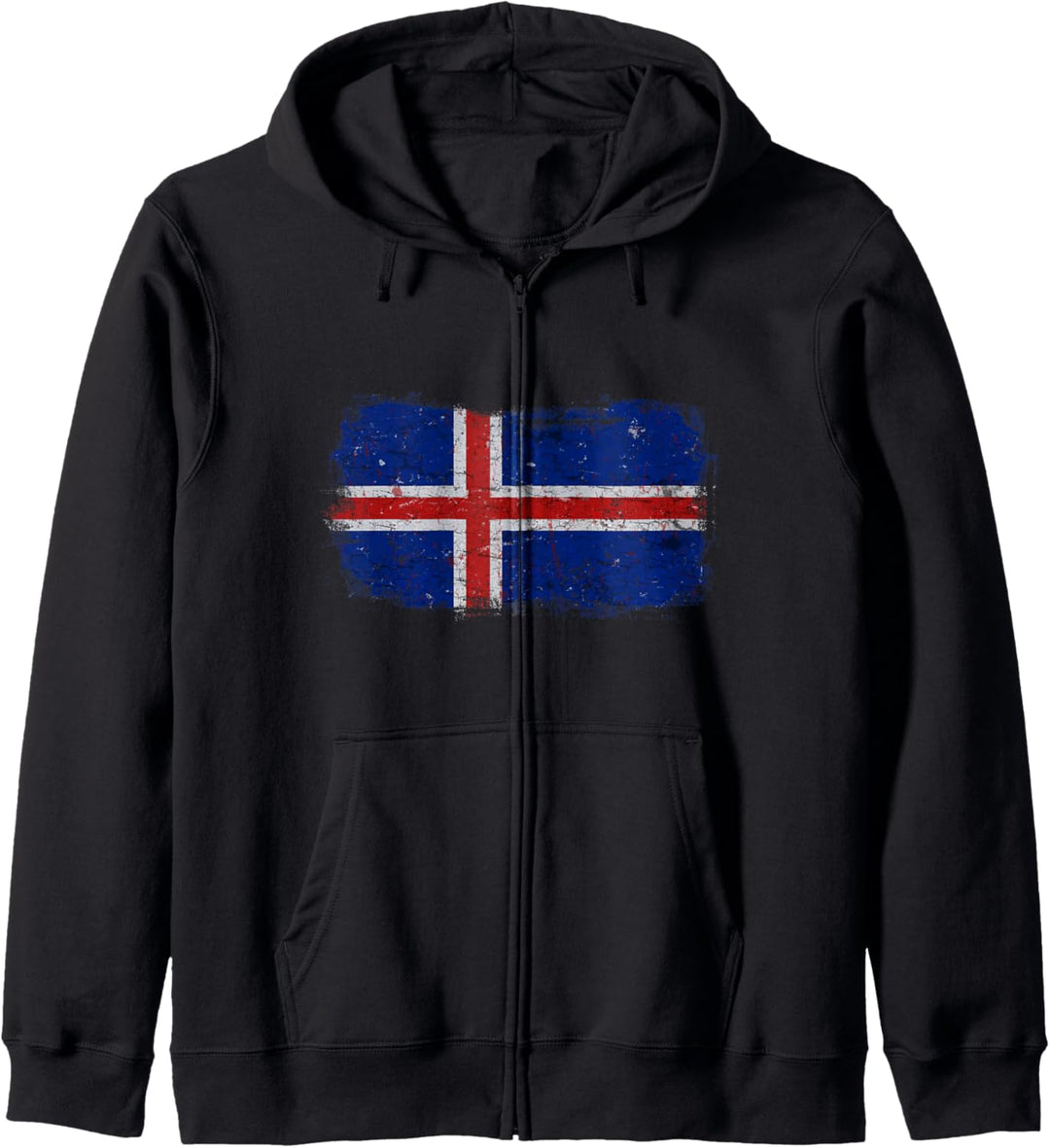 Island Isländische Nationalflagge Kapuzenjacke