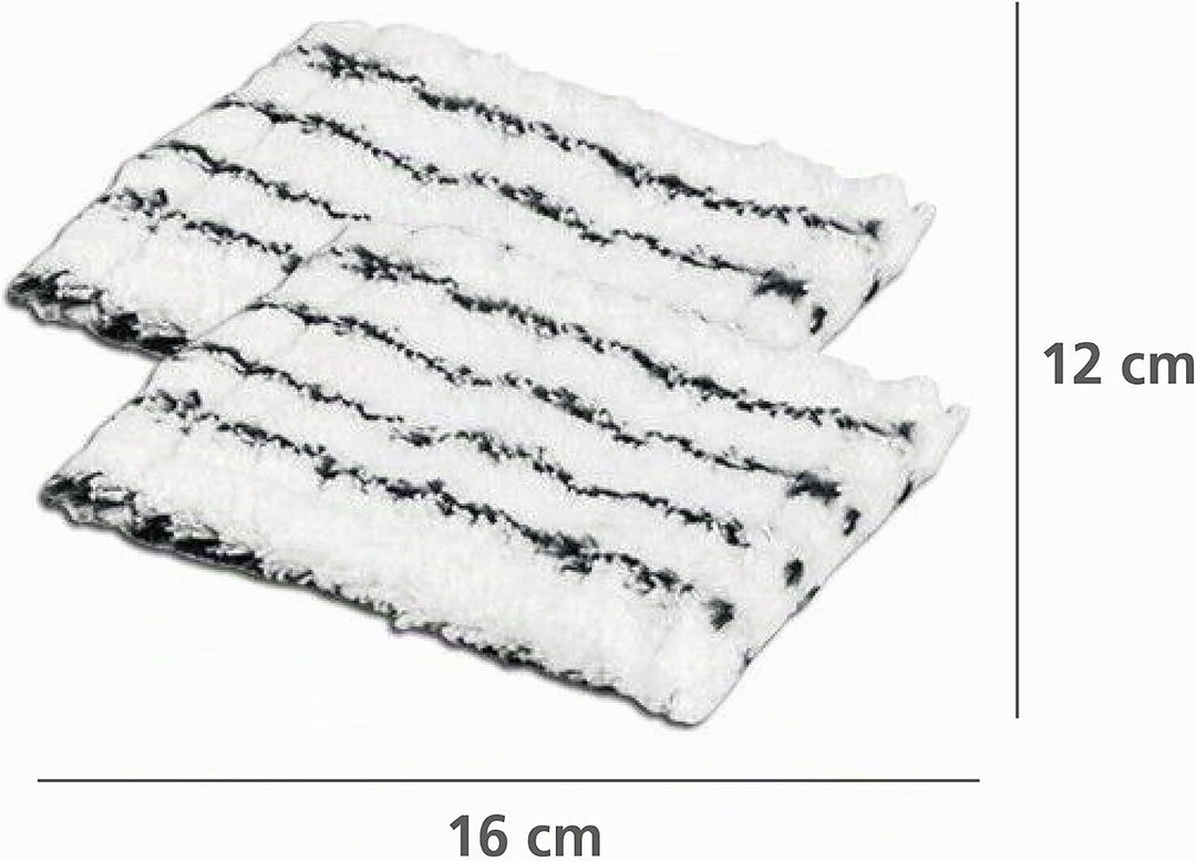 Maximex Microfaser-Ersatzbezug für Teleskop Bad- &amp; Fliesen-Wischer Profi 2er Set, 12 x 16 cm, aus 10