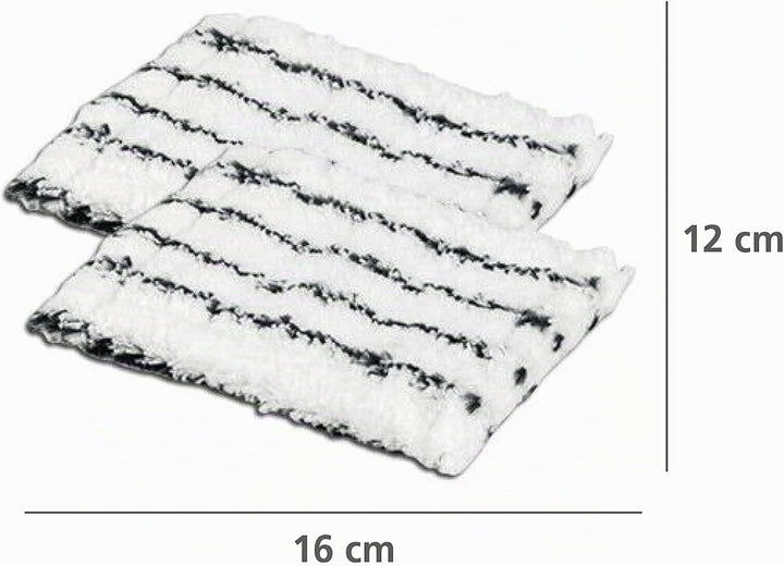 Maximex Microfaser-Ersatzbezug für Teleskop Bad- &amp; Fliesen-Wischer Profi 2er Set, 12 x 16 cm, aus 10