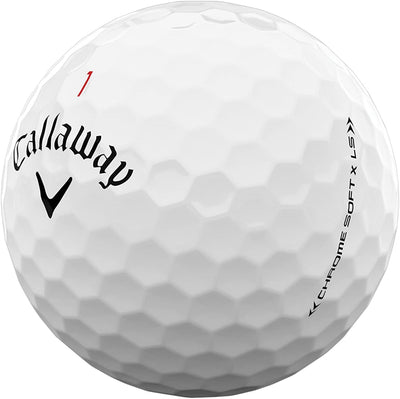 Callaway Golf 2022 Chrome Soft X LS Golfbälle Weiss Weiss, Weiss Weiss